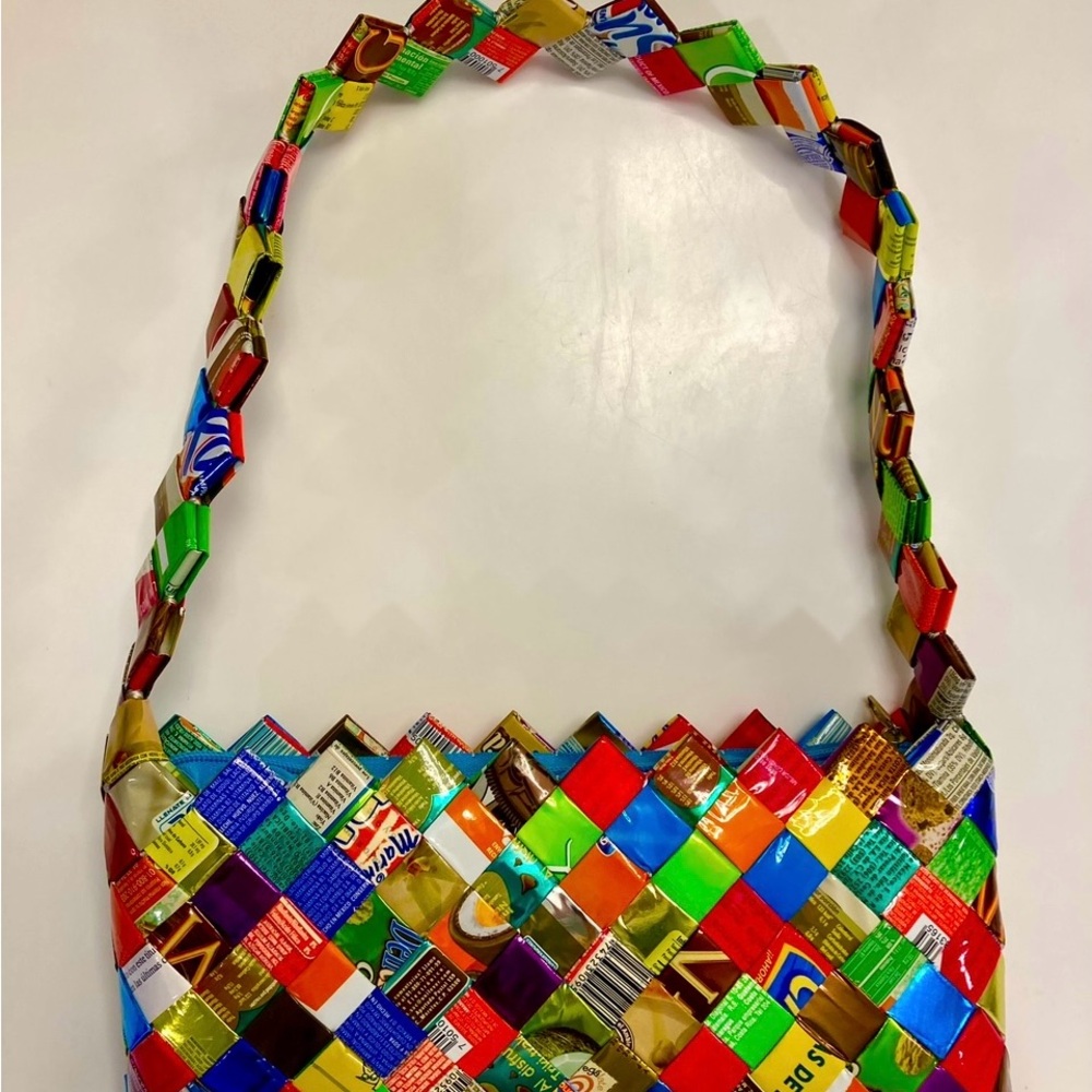 Vintage candy wrapper purse